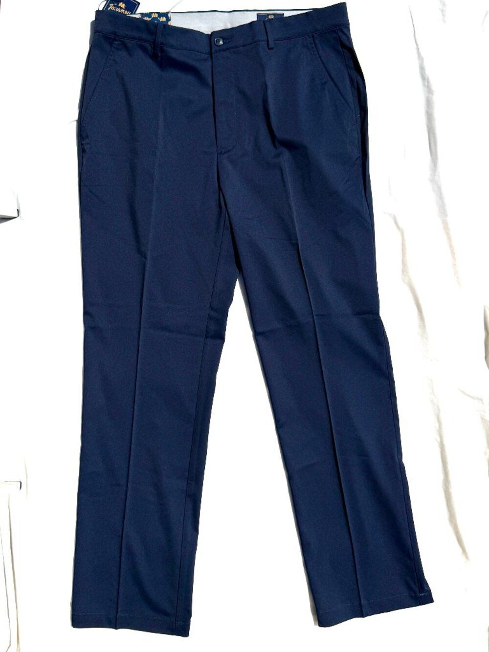 Tourney Men's Golf Pants, Navy Blue, 36" waist, 32" length, Performance Fit